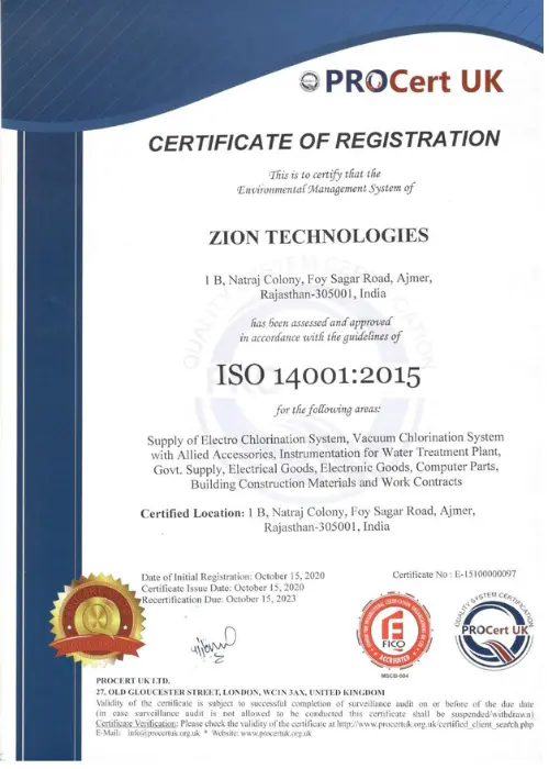 Quality Check Certificate
